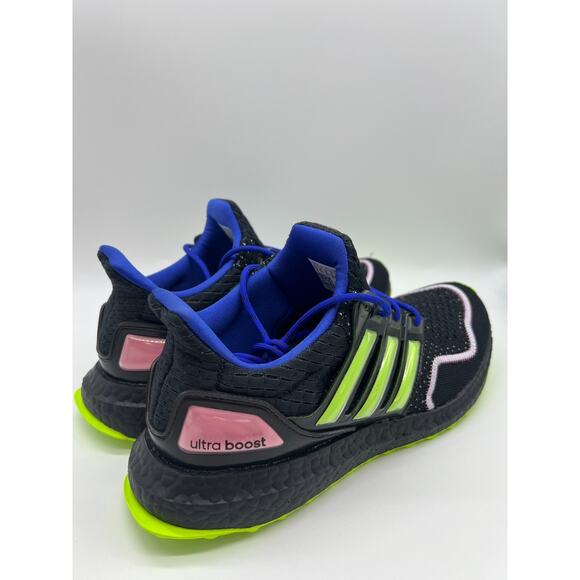 Adidas Ultraboost 1.0 Neon Black/Lucid Lemon/Pink ID0144 Men’s Size 8 - Picture 7 of 12